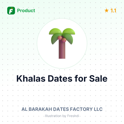 Khalas Wet Dates – product summary card, no photo uploaded yet