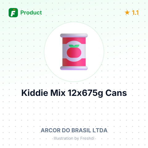 Kiddie Mix 12x675g Cans – summary card, no photo uploaded yet