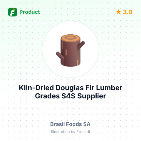 Kiln-Dried Douglas Fir Lumber Grades S4S – summary card, no photo uploaded yet