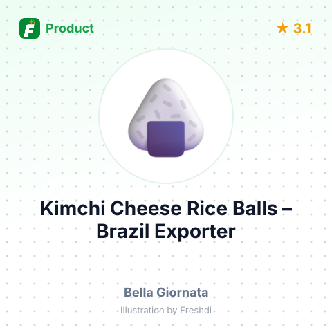Kimchi Cheese Rice Balls – summary card, no photo uploaded yet