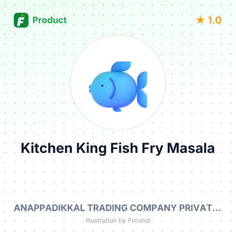 Kitchen King Fish Fry Masala – summary card, no photo uploaded yet