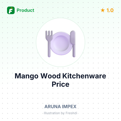 Kitchenware and Tableware Made of Mango Wood – summary card, no photo uploaded yet