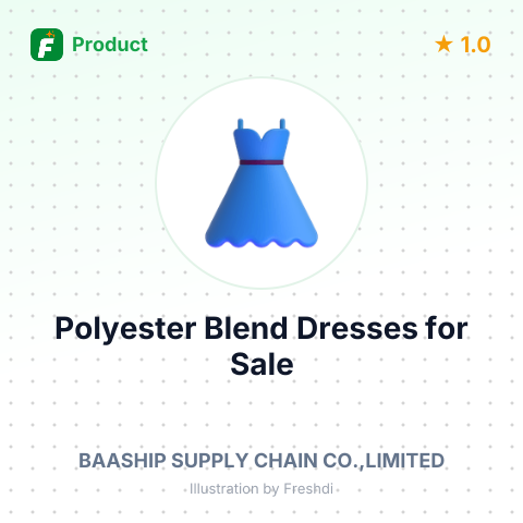 Knit Polyester Blend Dresses – summary card, no photo uploaded yet