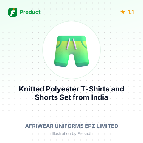 Knitted Polyester T-Shirts and Shorts Set – summary card, no photo uploaded yet