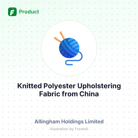 Knitted Polyester Upholstering Fabric – summary card, no photo uploaded yet