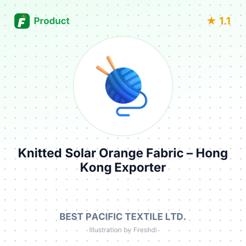 Knitted Solar Orange Fabric – summary card, no photo uploaded yet