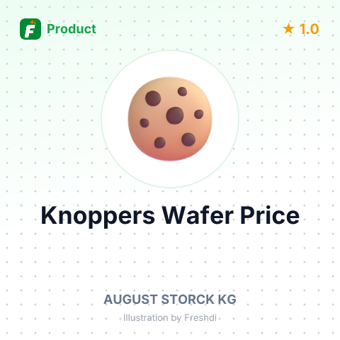 Knoppers Wafer with Milky & Hazelnut Cream Filling – summary card, no photo uploaded yet