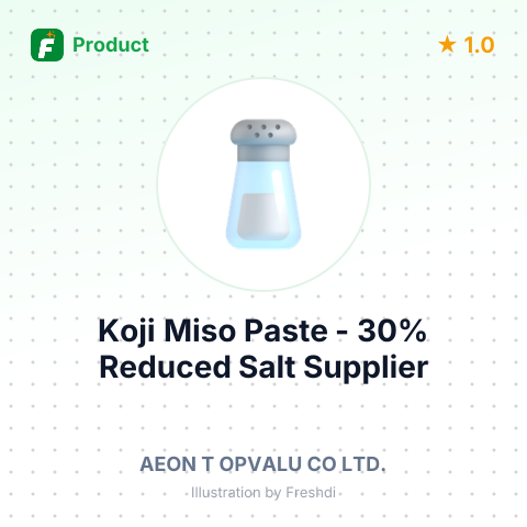 Koji Miso Paste (Additive-Free) - 30% Reduced Salt – summary card, no photo uploaded yet