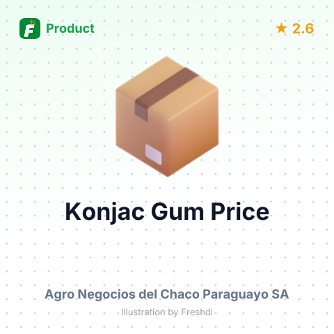 Konjac Gum – summary card, no photo uploaded yet