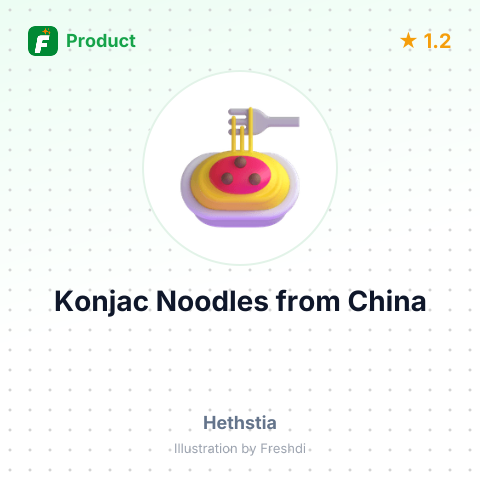 Konjac Noodles – summary card, no photo uploaded yet