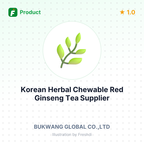 Korean Herbal Chewable Red Ginseng Tea – summary card, no photo uploaded yet