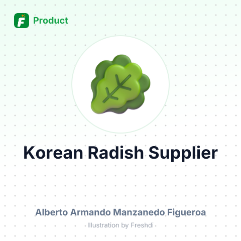 Korean Radish – summary card, no photo uploaded yet
