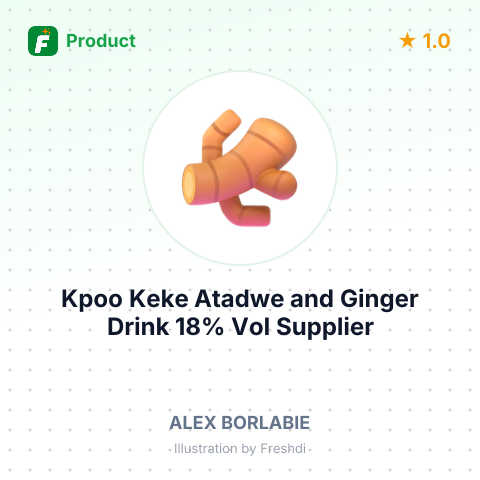 Kpoo Keke Atadwe and Ginger Drink 18% Vol – summary card, no photo uploaded yet
