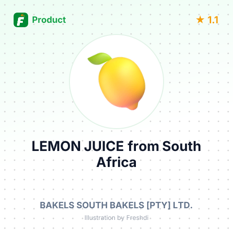 LEMON JUICE – summary card, no photo uploaded yet