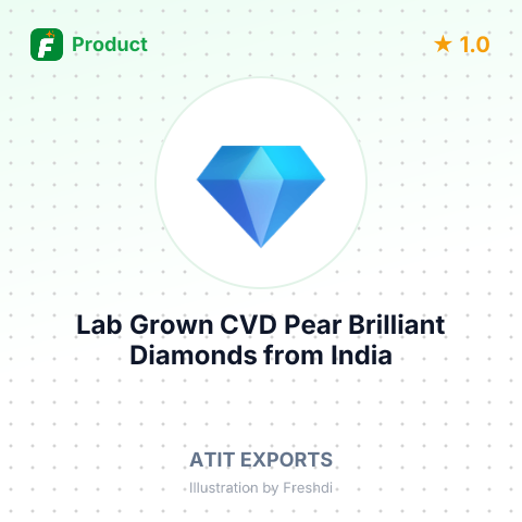 Lab Grown CVD Pear Brilliant Diamonds – summary card, no photo uploaded yet
