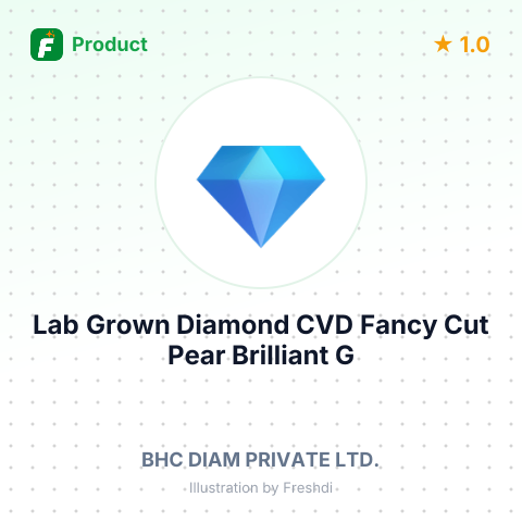Lab Grown Diamond CVD Fancy Cut Pear Brilliant G VS1 – summary card, no photo uploaded yet
