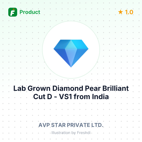 Lab Grown Diamond Pear Brilliant Cut D - VS1 – summary card, no photo uploaded yet