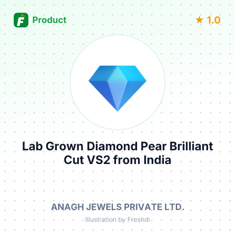 Lab Grown Diamond Pear Brilliant Cut VS2 – summary card, no photo uploaded yet