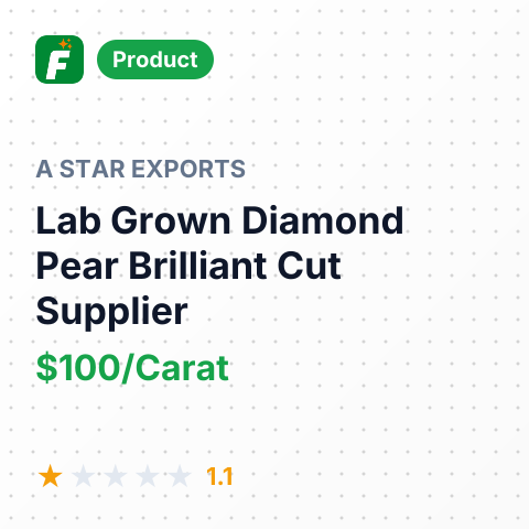 Lab Grown Diamond Pear Brilliant Cut – summary card, no photo uploaded yet