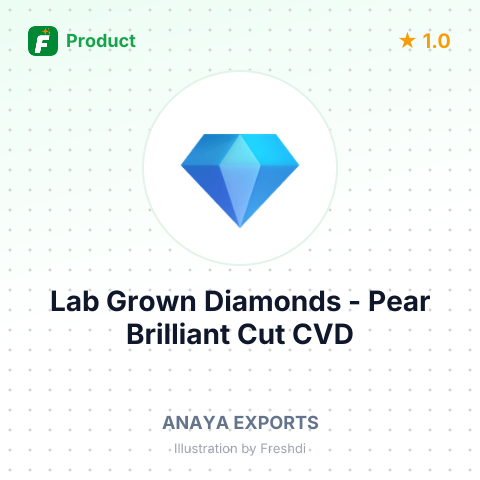 Lab Grown Diamonds - Pear Brilliant Cut CVD (Various Grades) – summary card, no photo uploaded yet