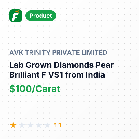 Lab Grown Diamonds Pear Brilliant F VS1 – summary card, no photo uploaded yet