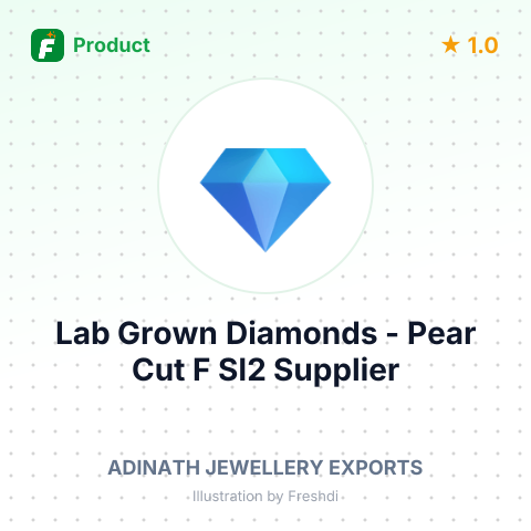 Lab Grown Diamonds - Pear Cut F SI2 – summary card, no photo uploaded yet