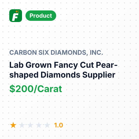 Lab Grown Fancy Cut Pear-shaped Diamonds – summary card, no photo uploaded yet