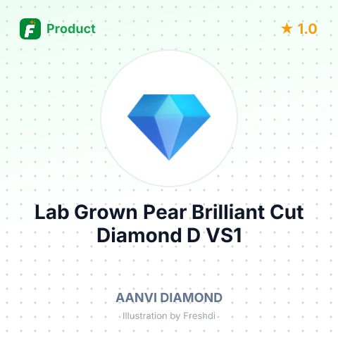 Lab Grown Pear Brilliant Cut Diamond D VS1 – summary card, no photo uploaded yet