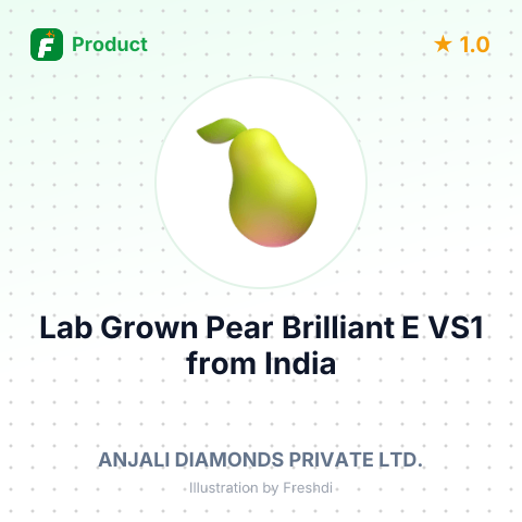 Lab Grown Pear Brilliant E VS1 – summary card, no photo uploaded yet