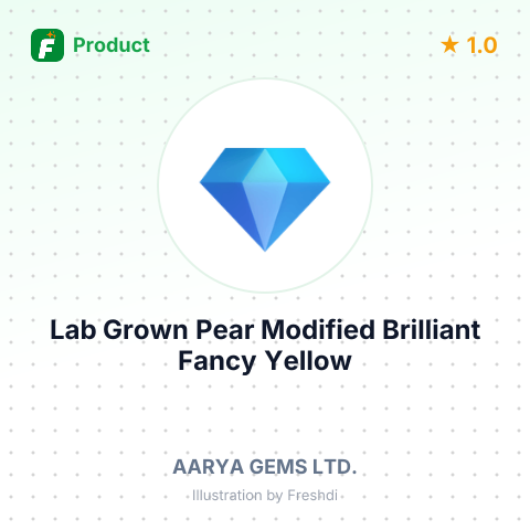 Lab Grown Pear Modified Brilliant Fancy Yellow Diamonds – product summary card, no photo uploaded yet
