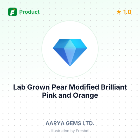 Lab Grown Pear Modified Brilliant Pink and Orange Diamonds – summary card, no photo uploaded yet