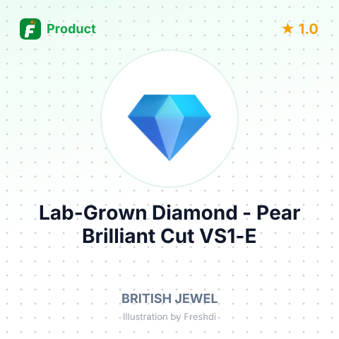 Lab-Grown Diamond - Pear Brilliant Cut VS1-E – summary card, no photo uploaded yet