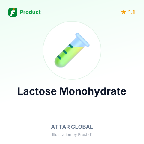 Lactose Monohydrate – summary card, no photo uploaded yet