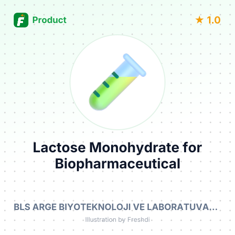 Lactose Monohydrate for Biopharmaceutical Production – summary card, no photo uploaded yet