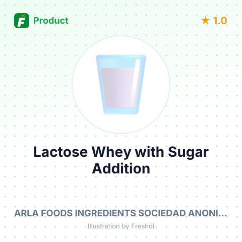 Lactose Whey with Sugar Addition – summary card, no photo uploaded yet