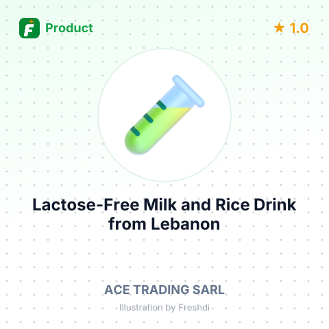 Lactose-Free Milk and Rice Drink – summary card, no photo uploaded yet