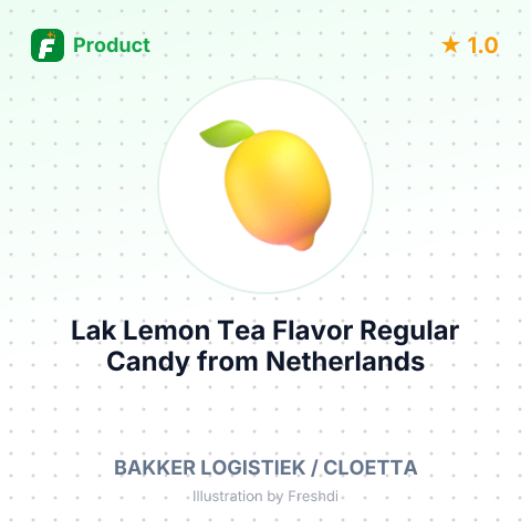 Lak Lemon Tea Flavor Regular Candy – summary card, no photo uploaded yet
