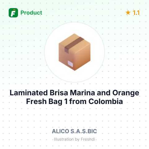Laminated Brisa Marina and Orange Fresh Bag 1 – summary card, no photo uploaded yet