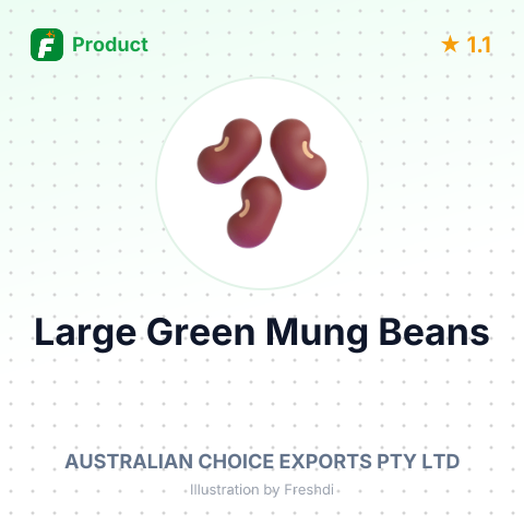 Large Green Mung Beans – summary card, no photo uploaded yet