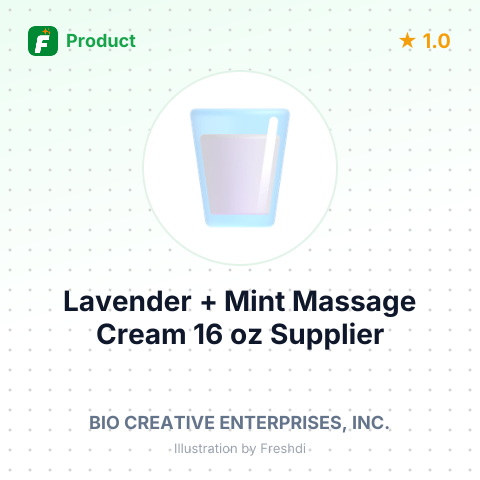 Lavender + Mint Massage Cream 16 oz – summary card, no photo uploaded yet