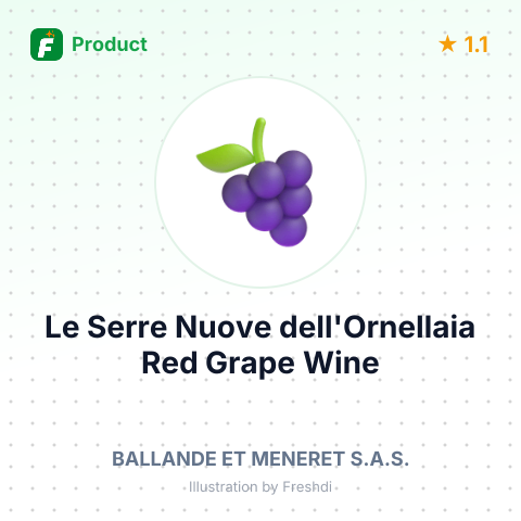 Le Serre Nuove dell'Ornellaia Red Grape Wine – summary card, no photo uploaded yet