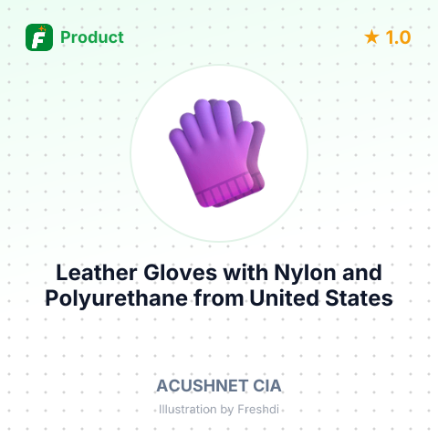 Leather Gloves with Nylon and Polyurethane – summary card, no photo uploaded yet
