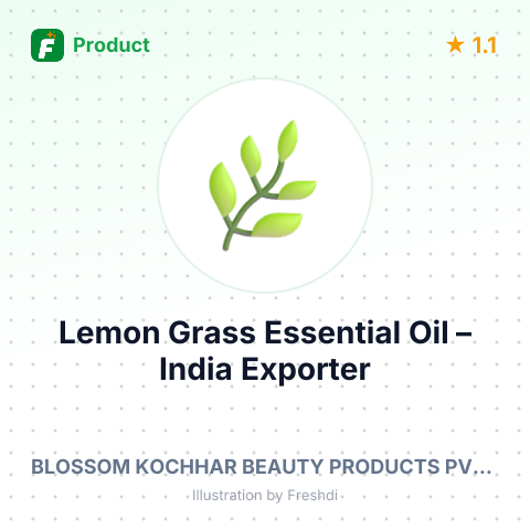 Lemon Grass Essential Oil – summary card, no photo uploaded yet