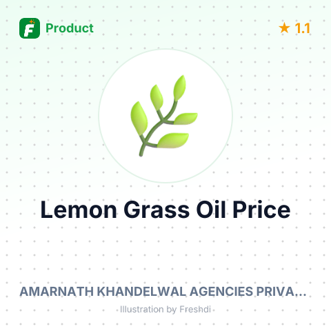Lemon Grass Oil MLP (Cymbopogon Flexuosus var. Citratus) – summary card, no photo uploaded yet