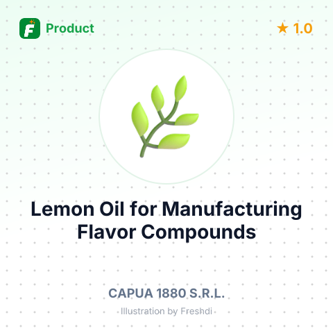 Lemon Oil for Manufacturing Flavor Compounds – summary card, no photo uploaded yet