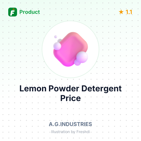 Lemon Powder Detergent – summary card, no photo uploaded yet