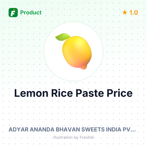 Lemon Rice Paste – summary card, no photo uploaded yet