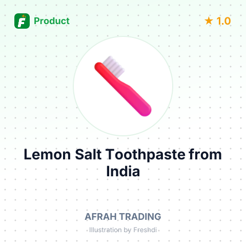 Lemon Salt Toothpaste – summary card, no photo uploaded yet