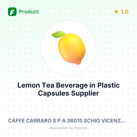 Lemon Tea Beverage in Plastic Capsules – summary card, no photo uploaded yet