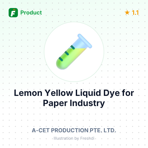 Lemon Yellow Liquid Dye for Paper Industry – summary card, no photo uploaded yet
